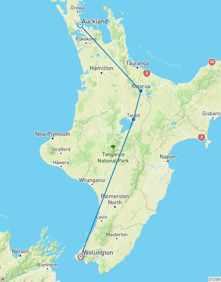 Circuito Explorador de la Isla Norte de Nueva Zelanda - 11 días