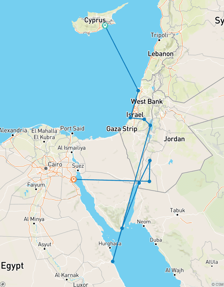 Cyprus to Egypt via the Suez Canal Tour