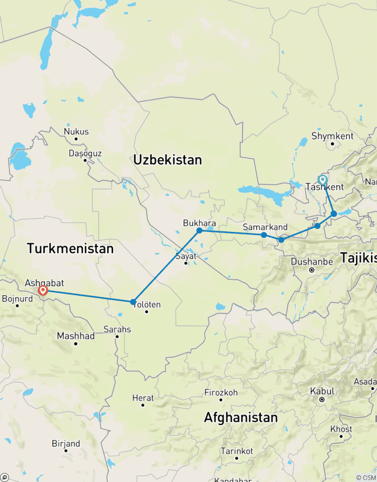 The Silk Road Passage - 3 Stans Journey Tour