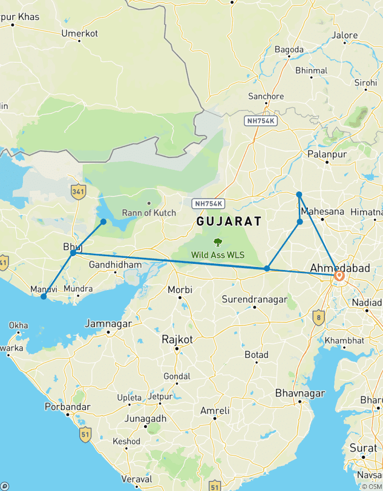Voyage à Kutch : désert blanc, culture et patrimoine royal circuit