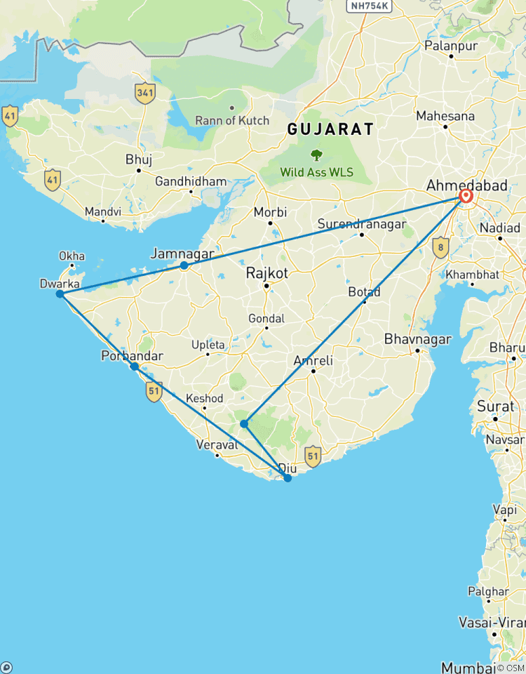 Royal Gujarat : Temples, plages et faune circuit