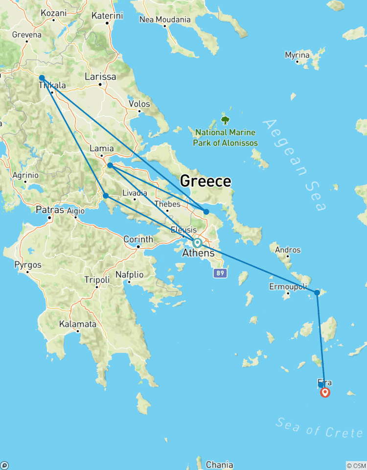 Circuito Descubrimiento de Grecia en 9 días: Atenas, Delfos, Meteora, Mykonos y Santorini