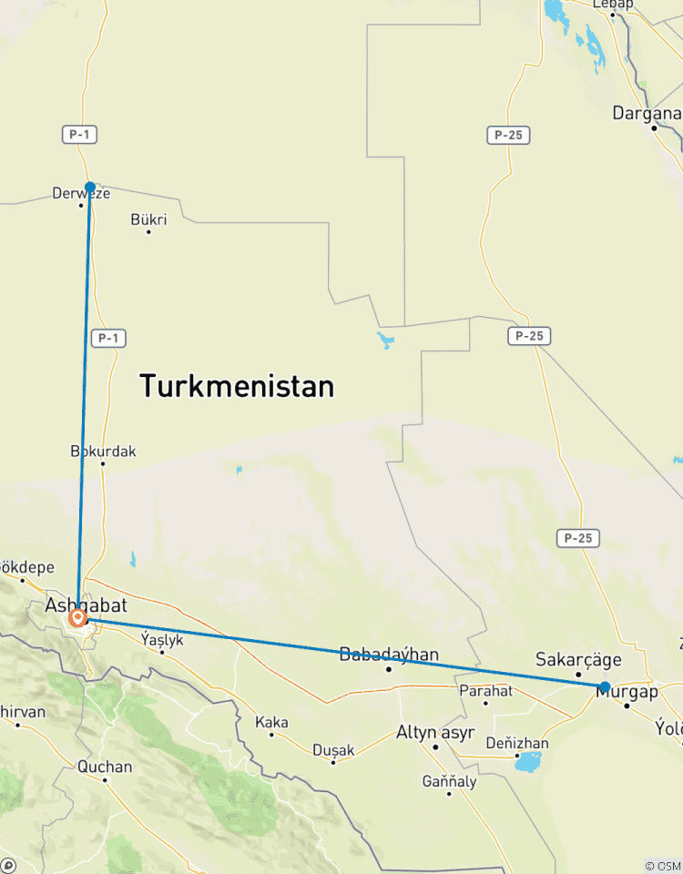 Groepsreis in Turkmenistan (onderdeel van de 5stan-reis)-rondreis