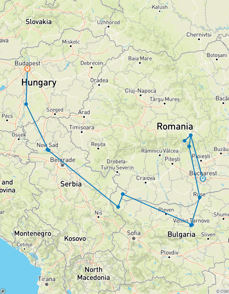 Legbis n des Balkans mit Transsylvanien Bukarest bis Budapest Rundreise