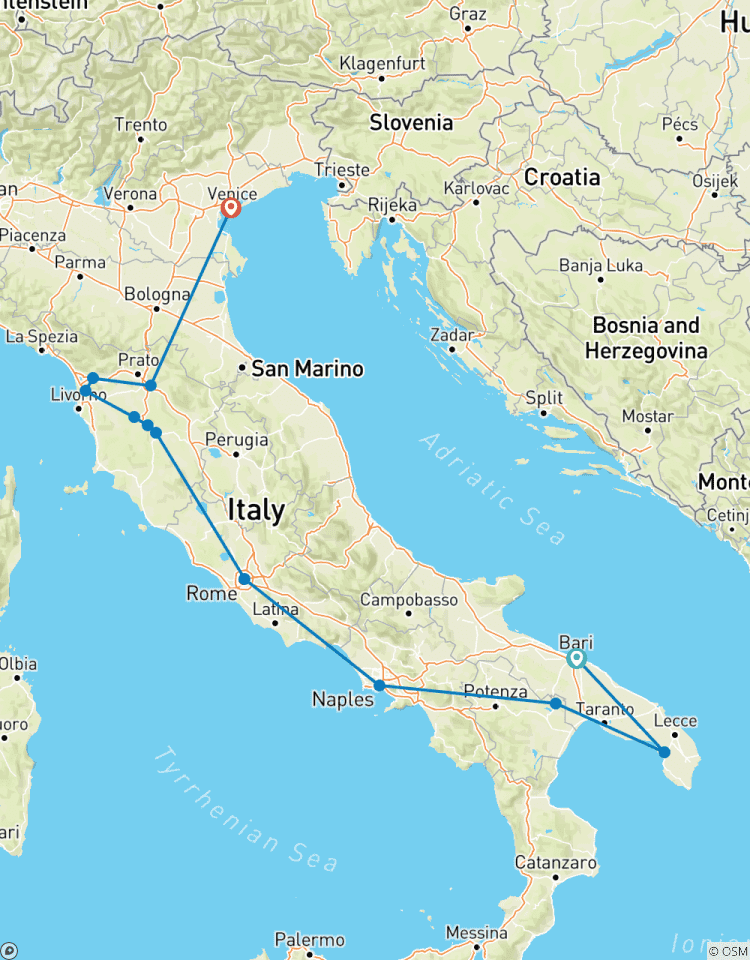 Premium Italie en profondeur (12 destinations) circuit