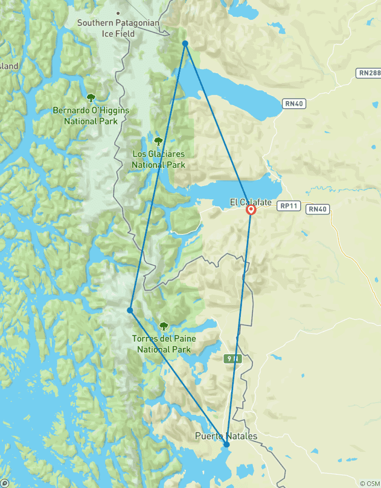 Circuito Argentina y Chile: Patagonia asombrosa - 9 días