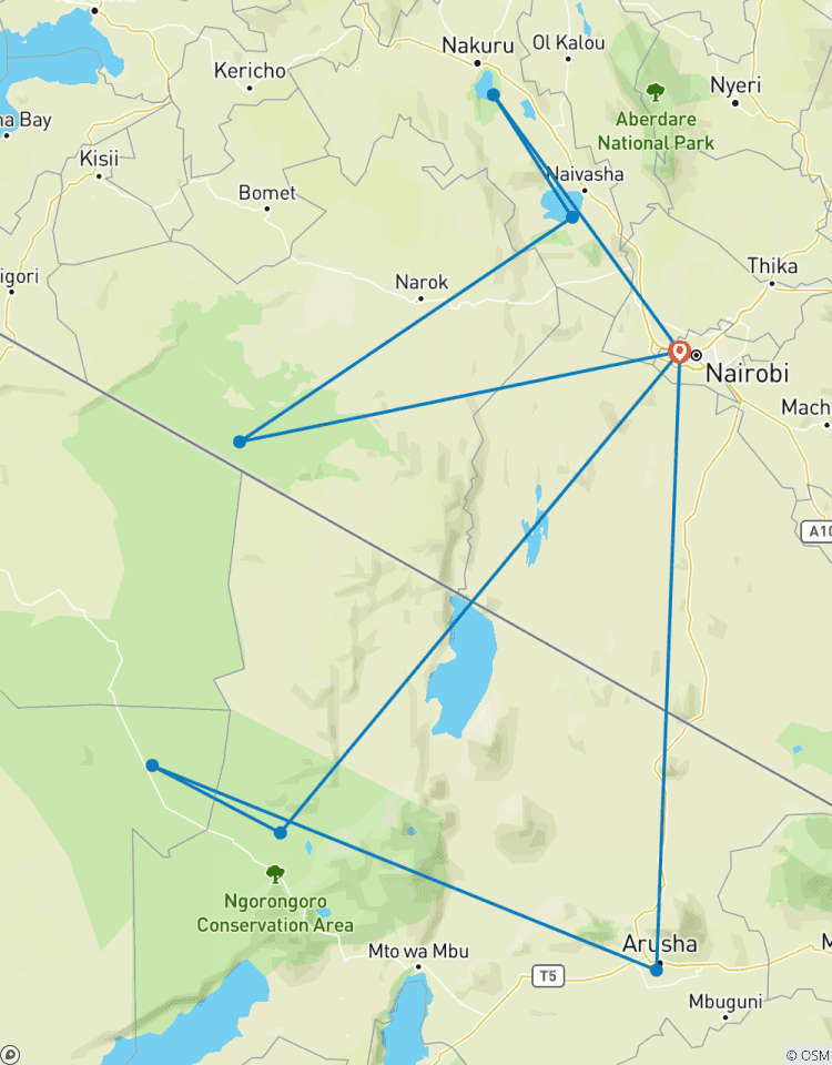 Circuito Kenia y Tanzania, el Componente