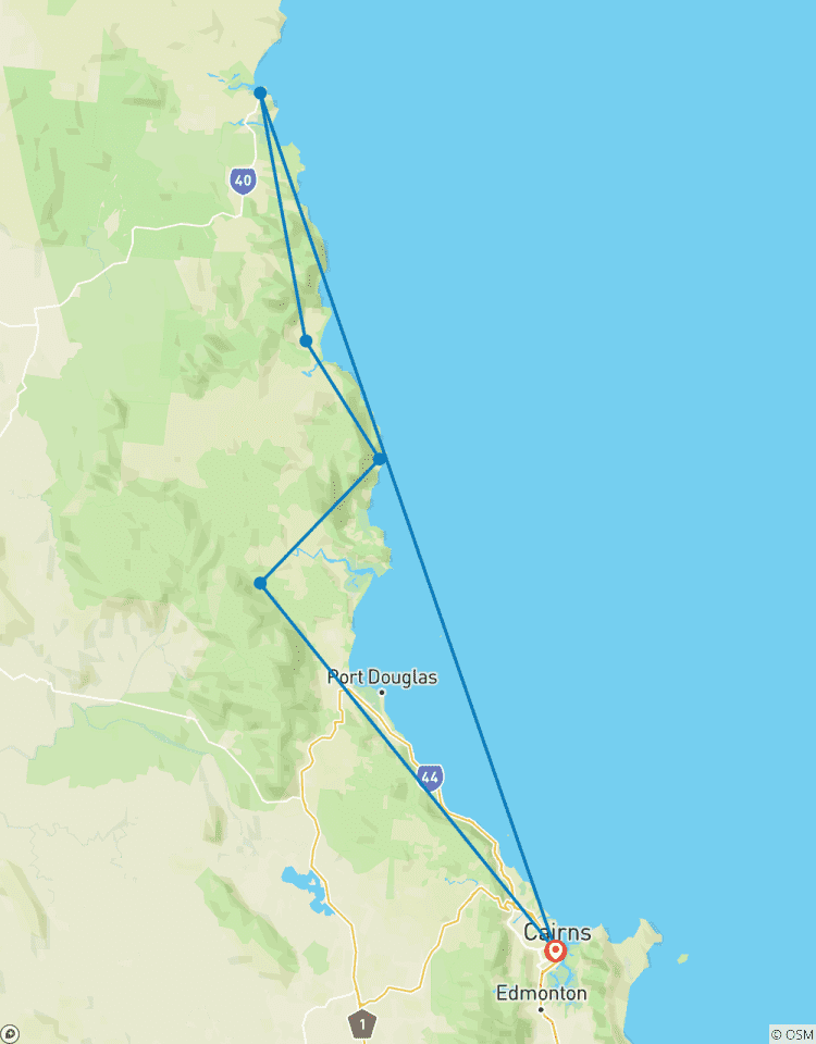 Circuito Excursión de 3 días a Cooktown, Daintree y Outback