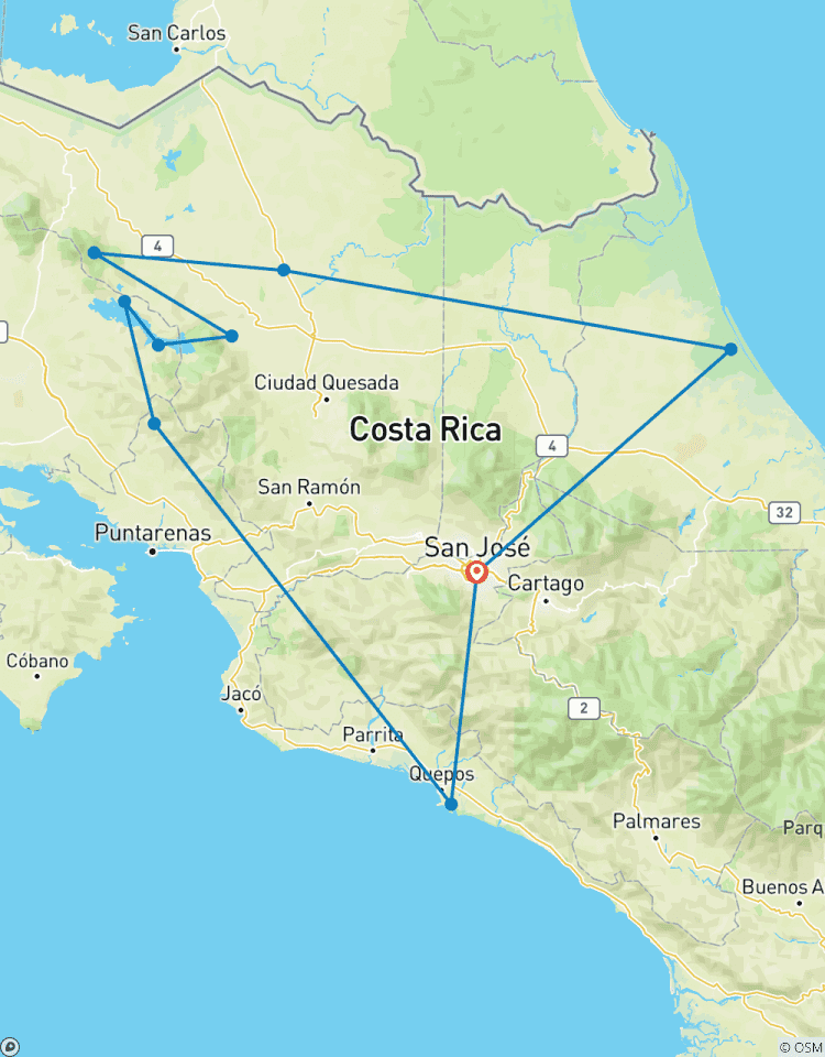 Costa Rica classique circuit