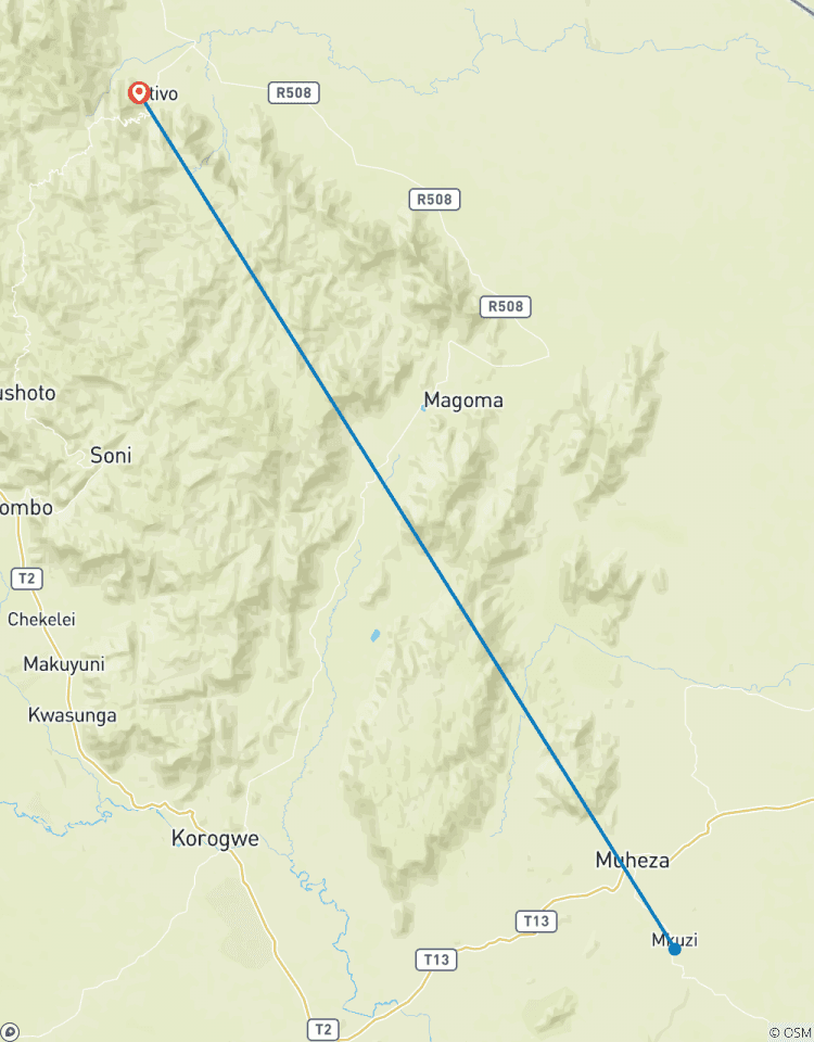 Wandelen naar Mtae Usambara-rondreis