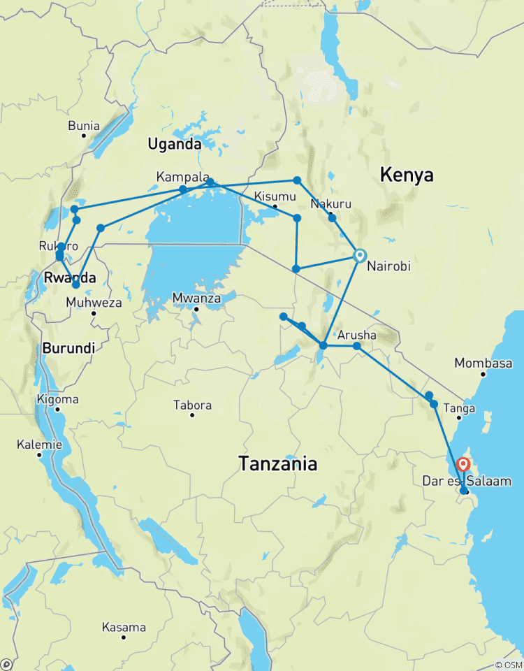 Gorillas, Game Parks & Beaches Tour