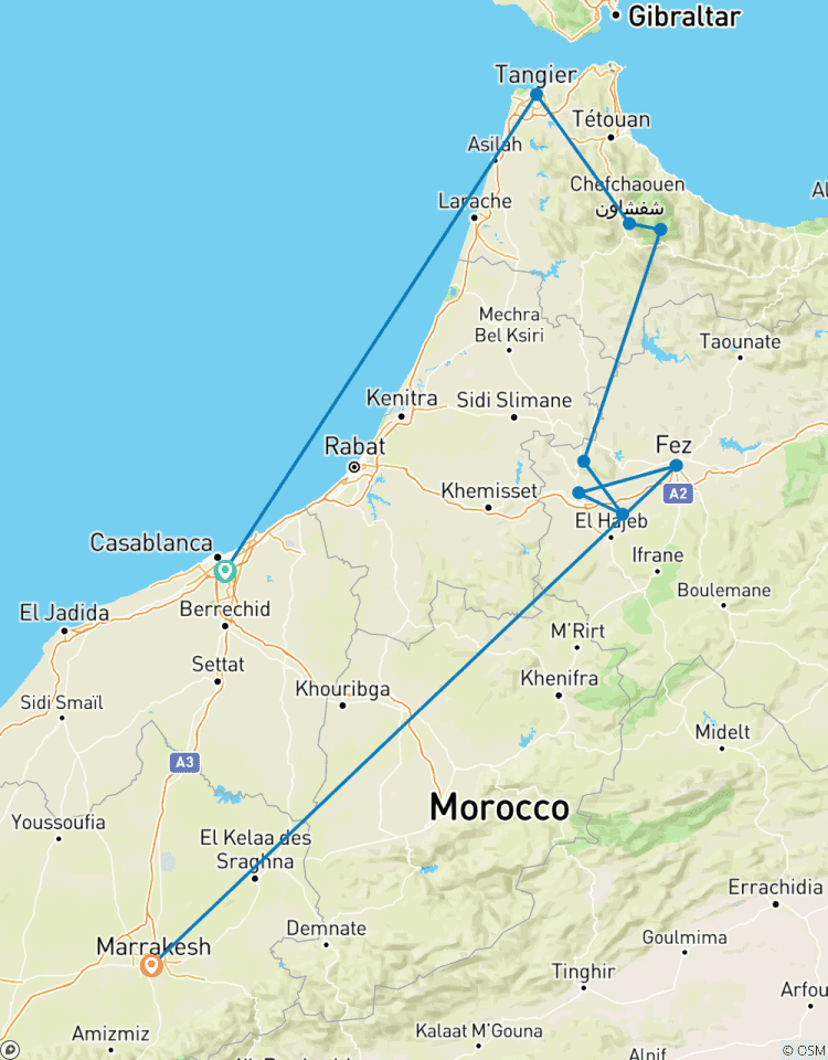 Aventure au nord du Maroc circuit