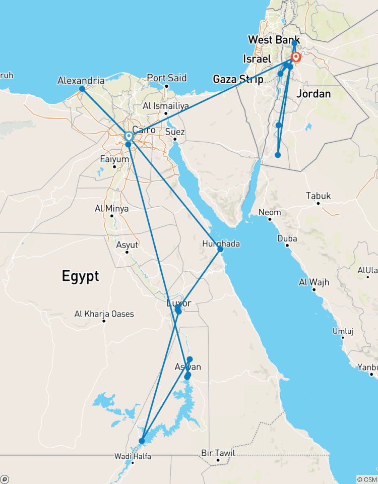 Découvrez l\'Égypte et la Jordanie - Croisière 5* circuit