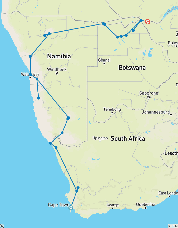 Le Grand Safari du Sud (36 destinations) circuit