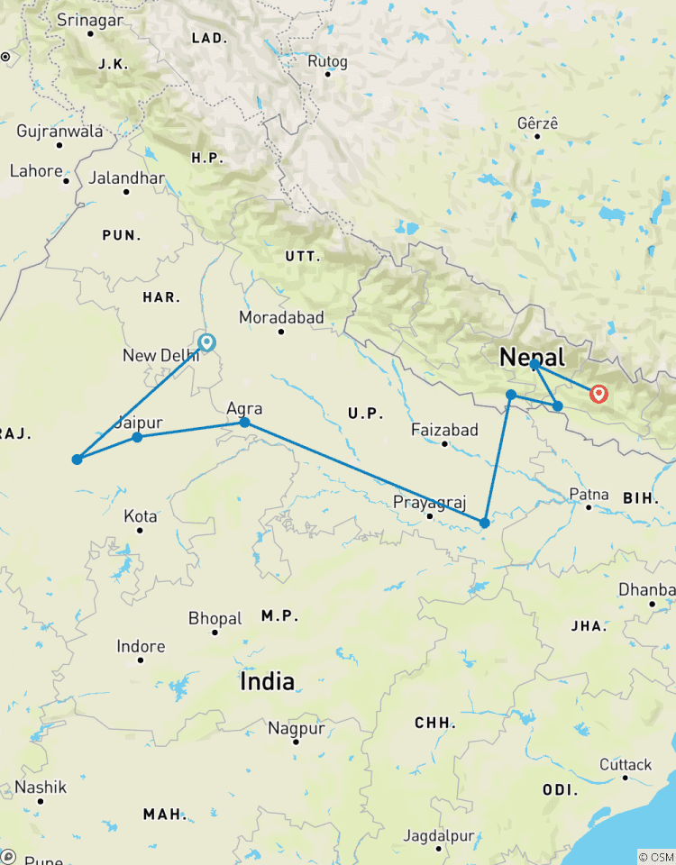 Delhi to Kathmandu: River Walks & Epic Wildlife Tour