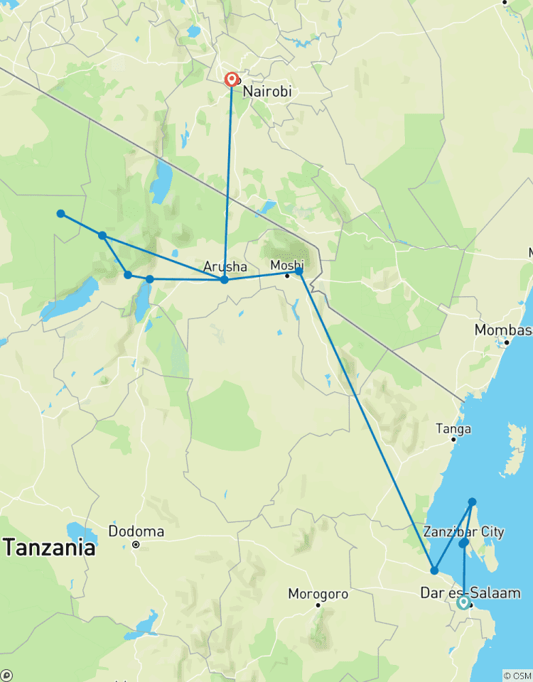 11 jours de Zanzibar au Serengeti (Camping) circuit