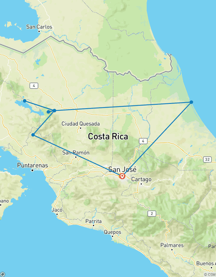 Circuito Circuito a las Montañas y volcanes de Costa Rica