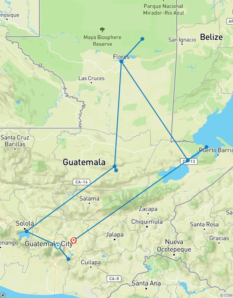 Mittelamerika Entdeckungsreise - Start in Antigua, Ende in Guatemala-Stadt Rundreise