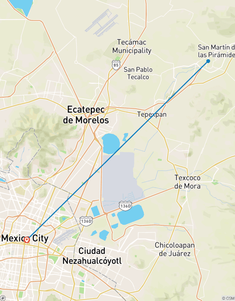 Pyramides et temples de Teotihuacan depuis Mexico circuit