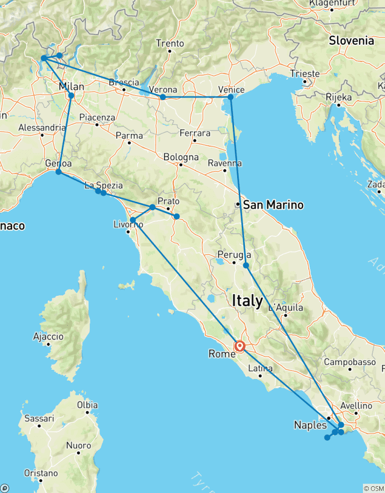 Das Beste aus Italien Rundreise
