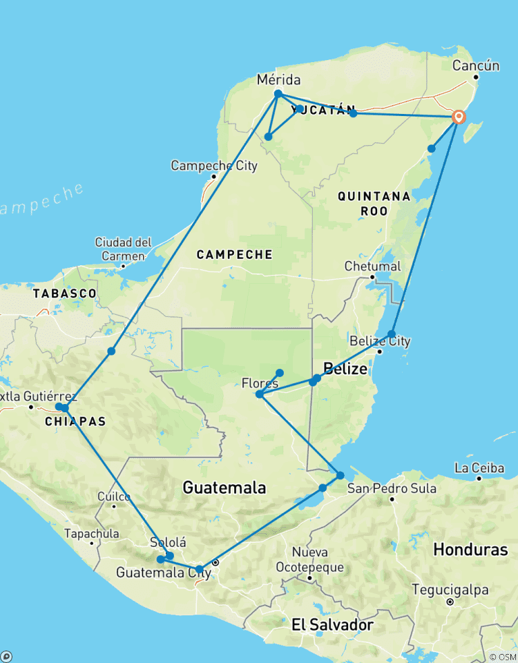 Mayan Adventure: Mexico, Belize & Guatemala Tour
