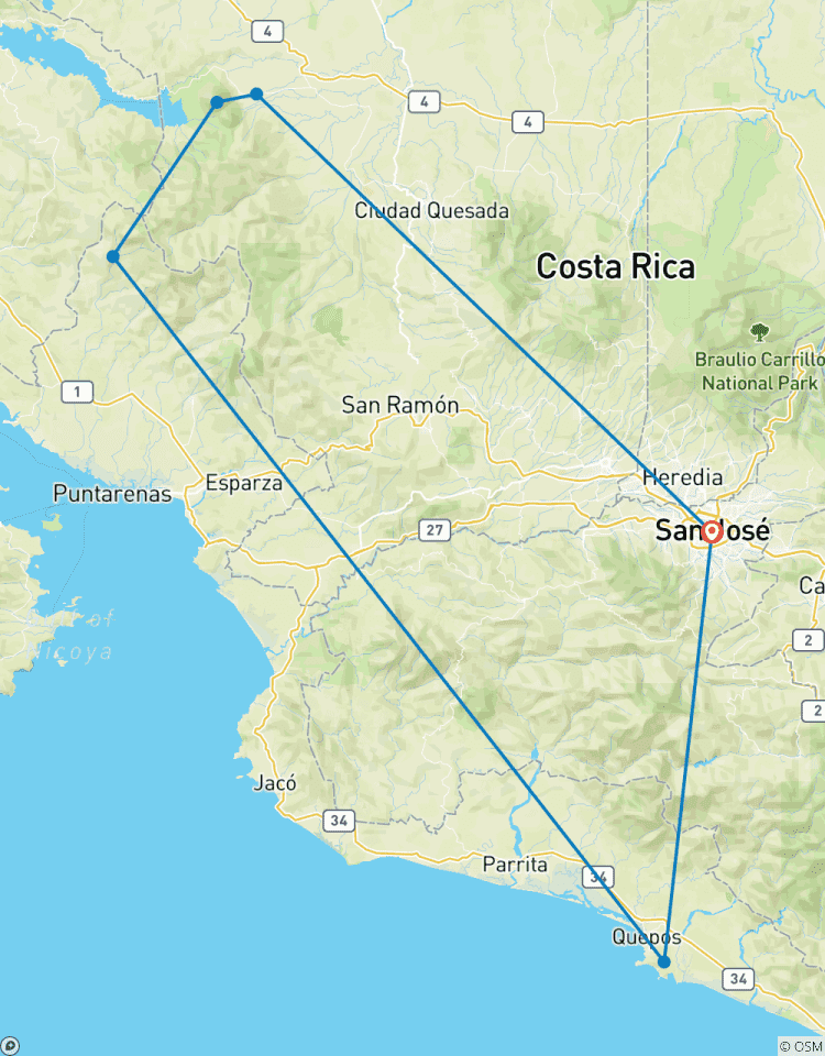 Quête de la Costa Rica circuit