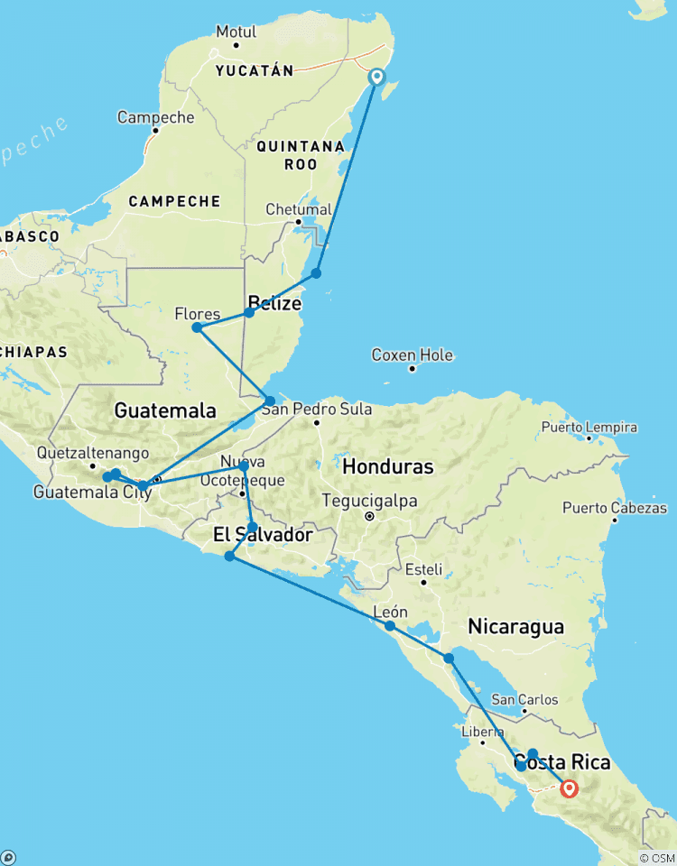 Circuito Viaje a Centroamérica: selvas y ruinas