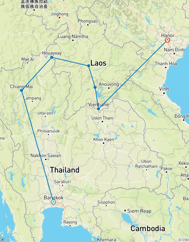 Thailand and Laos Adventure Tour