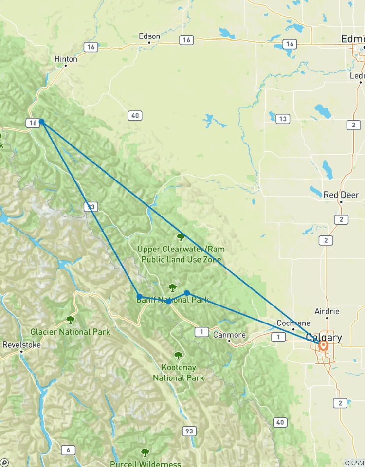 Le meilleur de Banff et Jasper, Campingtour circuit