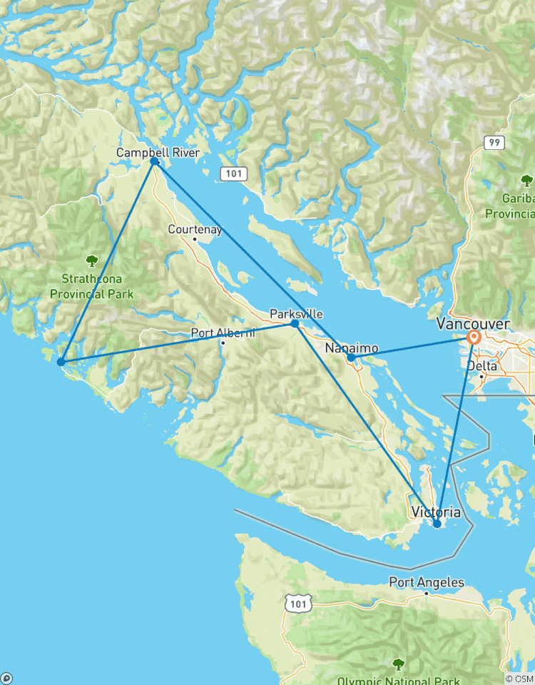 Explorer l\'île de Vancouver circuit