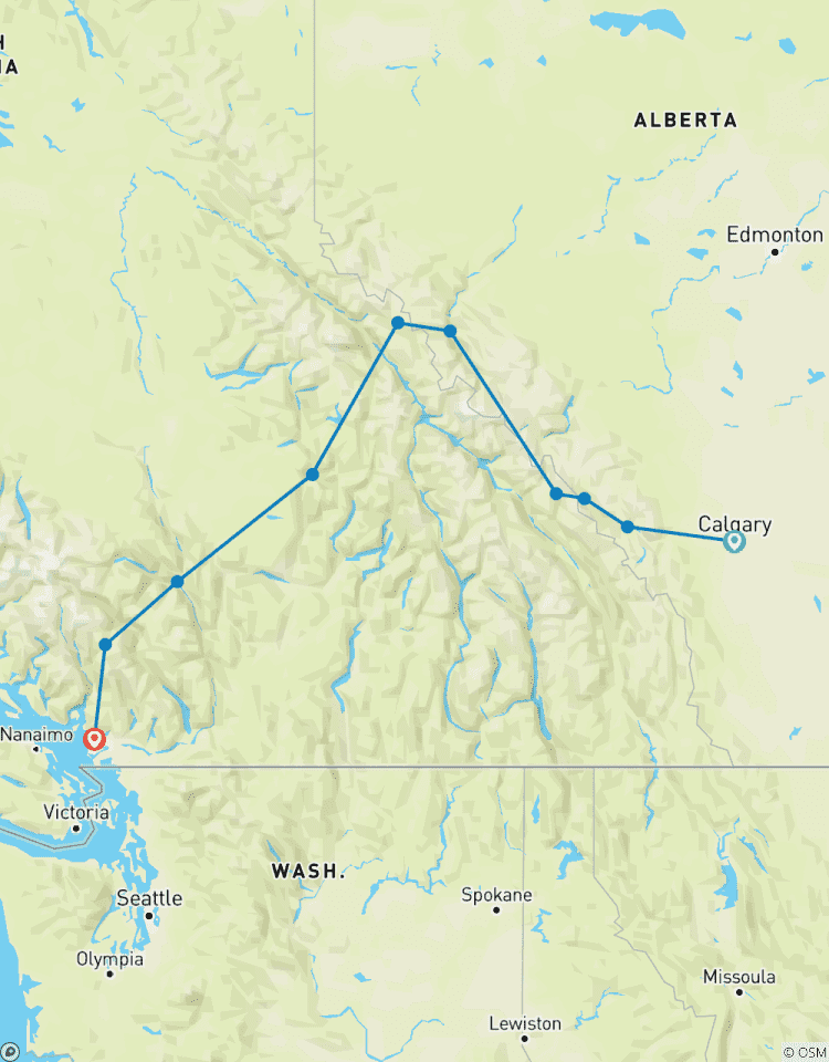 Der Rundreise Roadtrip Calgary - Vancouver Rundreise