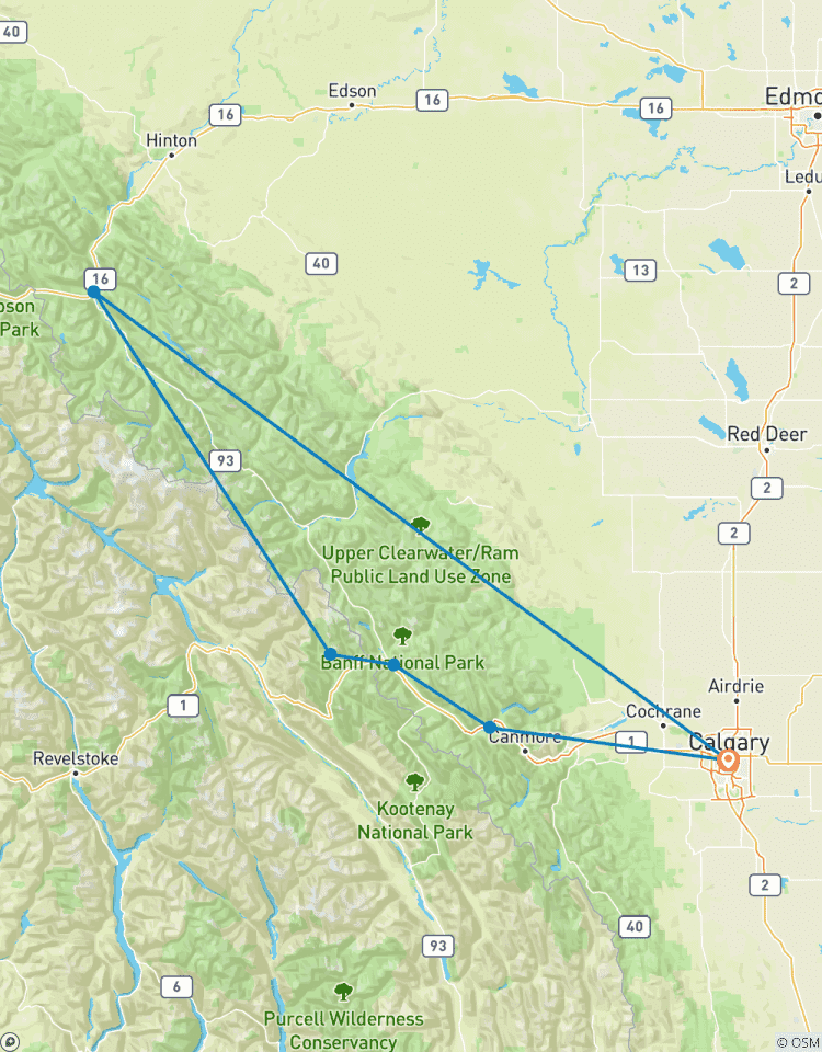 Le meilleur de Banff et Jasper, Hoteltour circuit