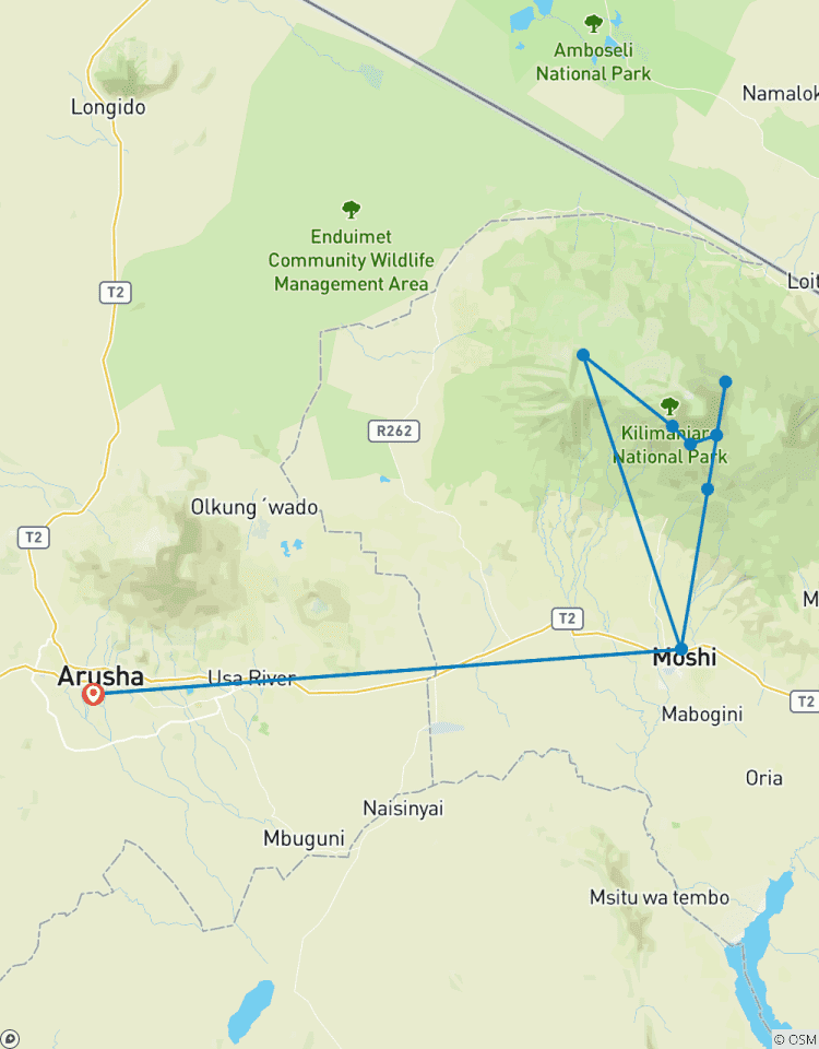 Circuito Kilimanjaro escalada ruta Shira 6 días