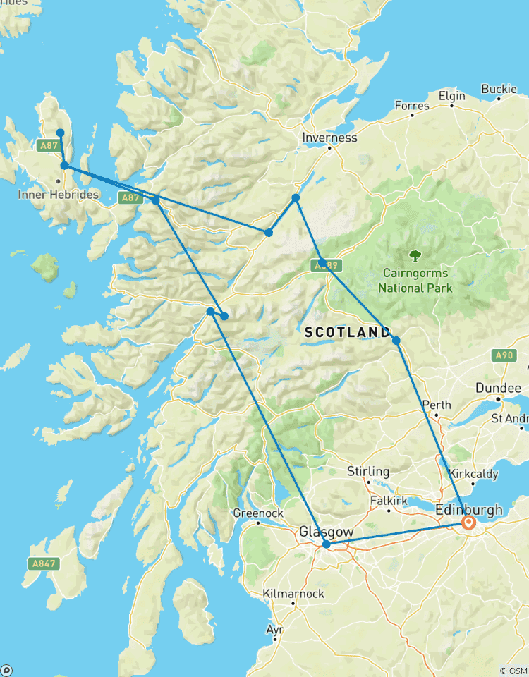 Circuito Skye, las Tierras Altas y lago Ness desde Edimburgo