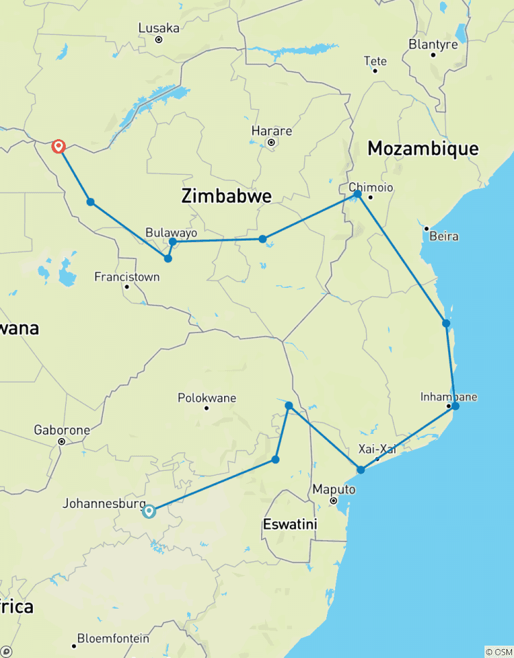 Circuito Explorador de Mozambique y Zimbabue de 14 días - campamento