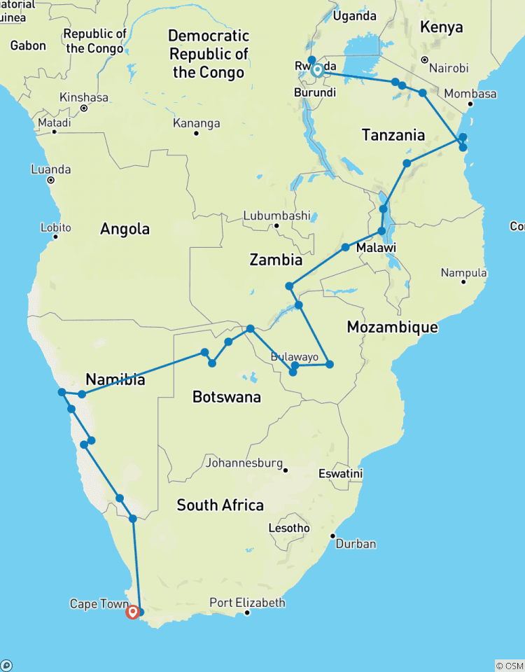 Afrikaanse trommels-rondreis