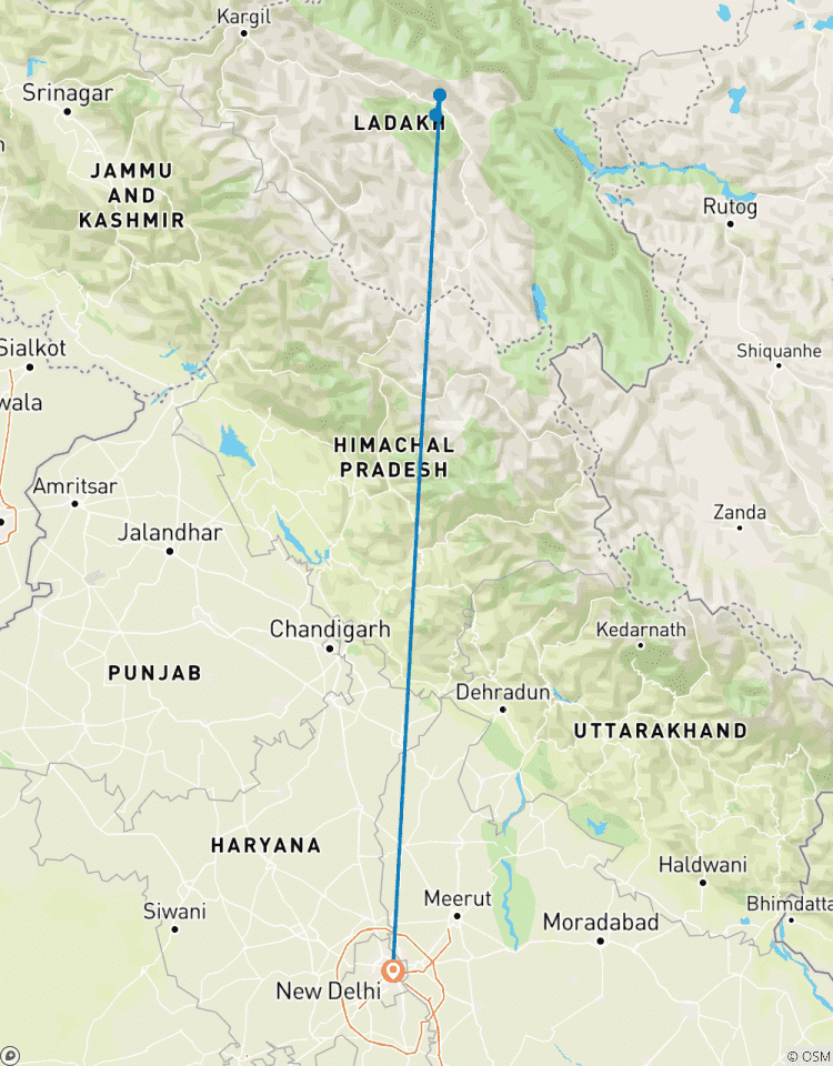 Gipfel von Ladakh Trek Rundreise