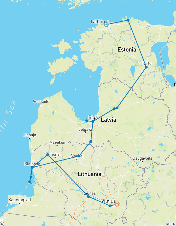 Découvrez les pays baltes circuit