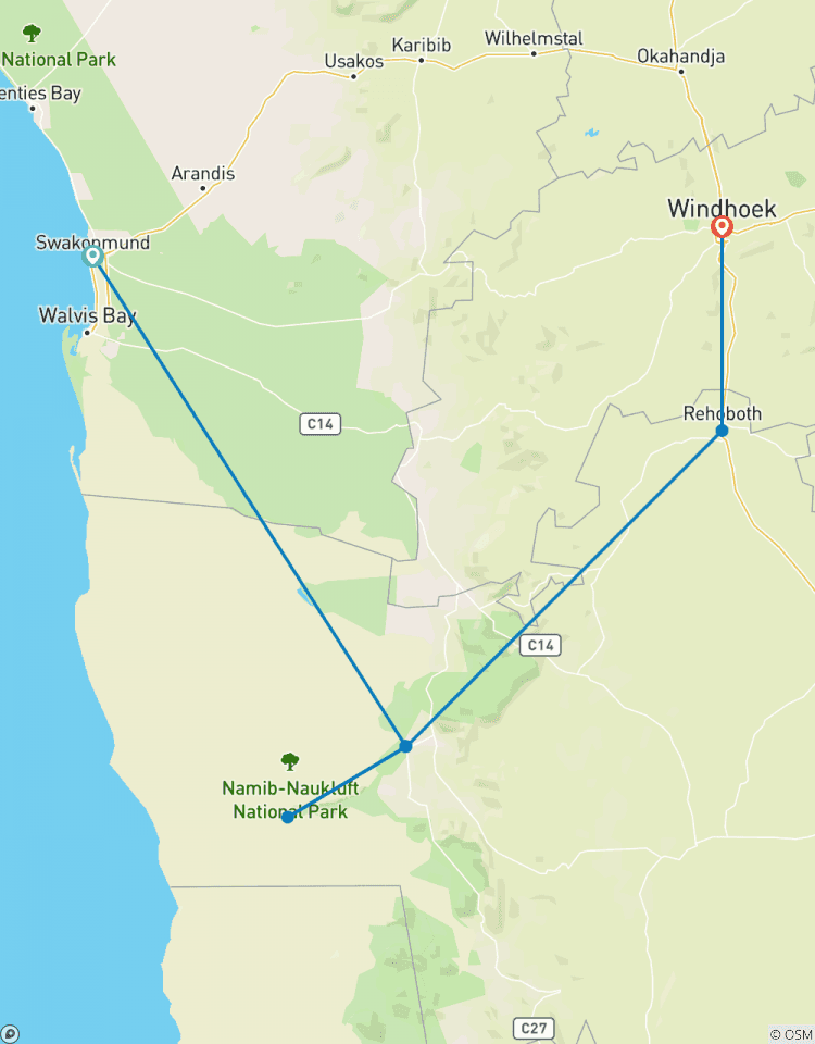 Circuito Safari exprés de 3 días en Sossusvlei con alojamiento