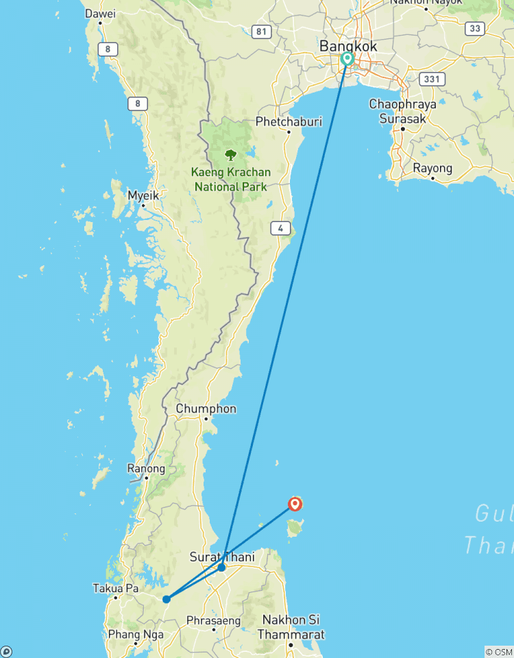 Expérience en Thaïlande circuit