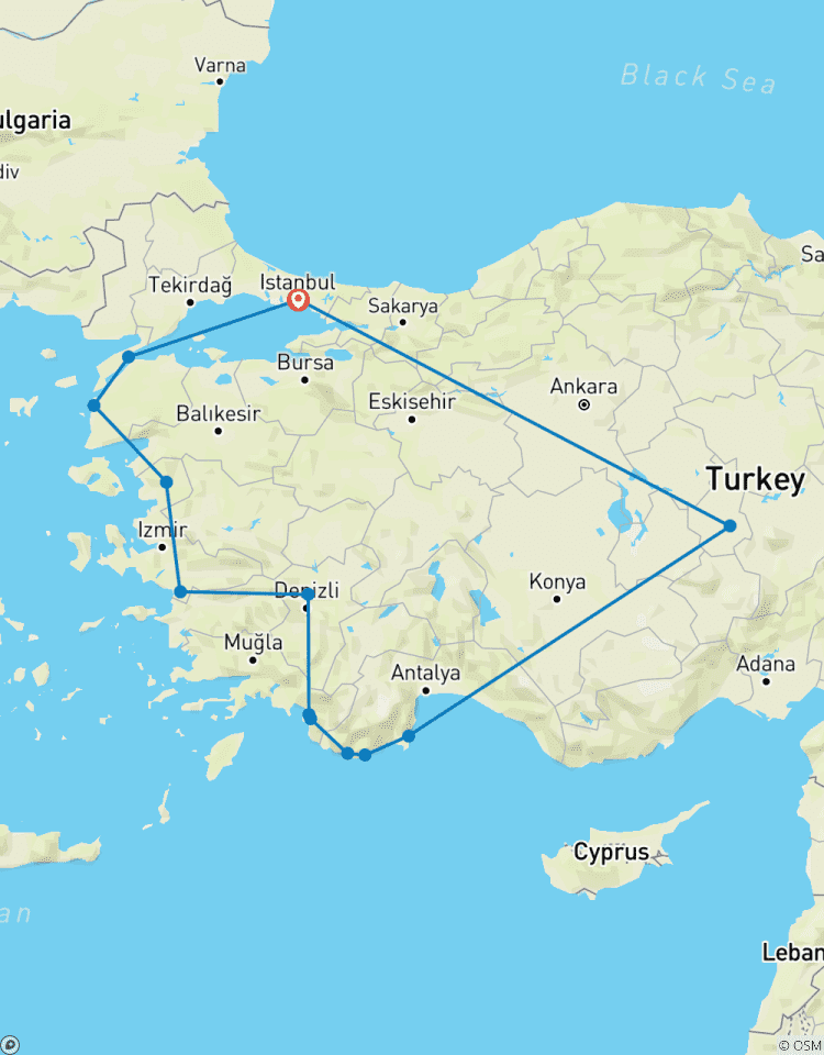 Alaturka Explorer Turkey Tour with Gulet Cruise 16 Day Tour Tour