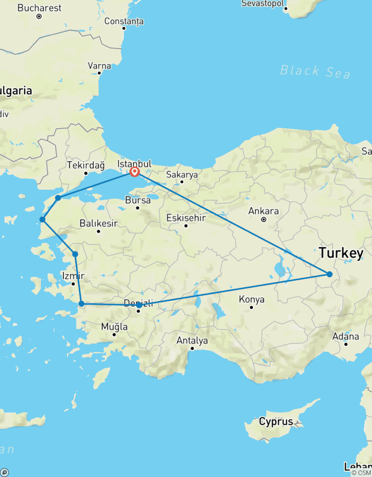 With Flights - Istanbul Gallipoli Ephesus Pamukkale Cappadocia - 10 days Tour
