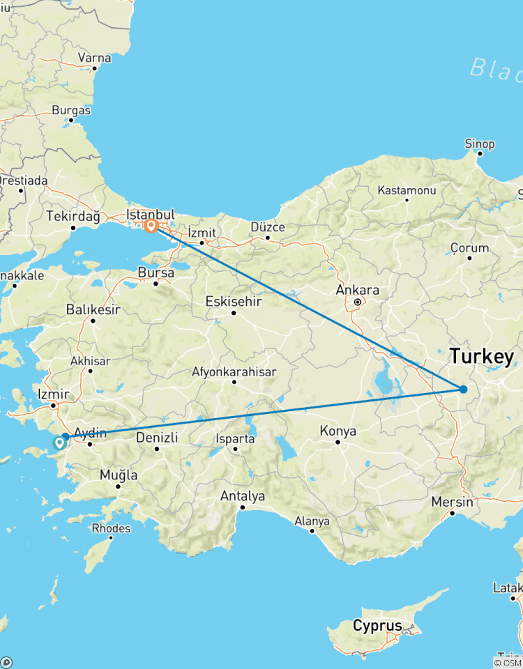 Selcuk / Kusadasi naar Cappadocië 4 daagse tour-rondreis