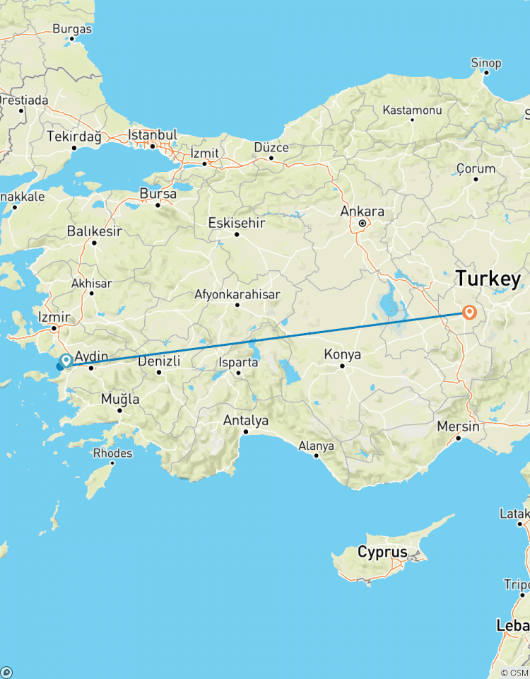 Selcuk / Kusadasi naar Cappadocië 3-daagse tour-rondreis