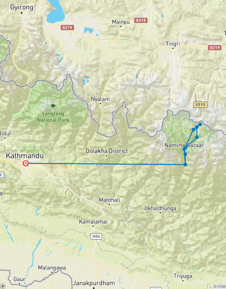 Trek au camp de base de l\'Everest circuit