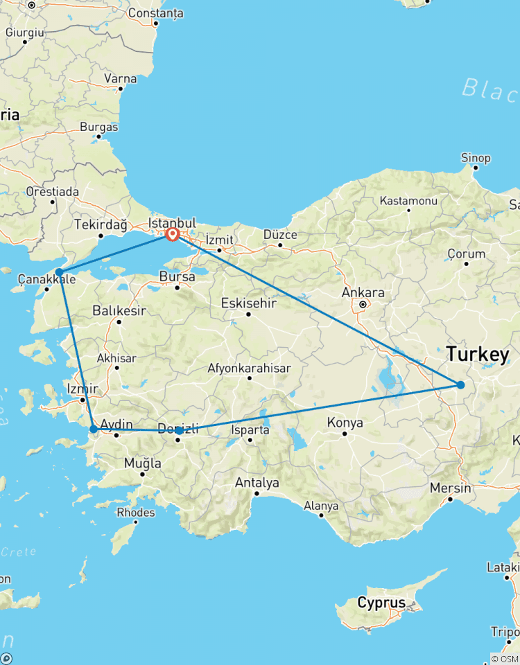 With Flights - Istanbul Gallipoli Ephesus Pamukkale Cappadocia - 8 days Tour