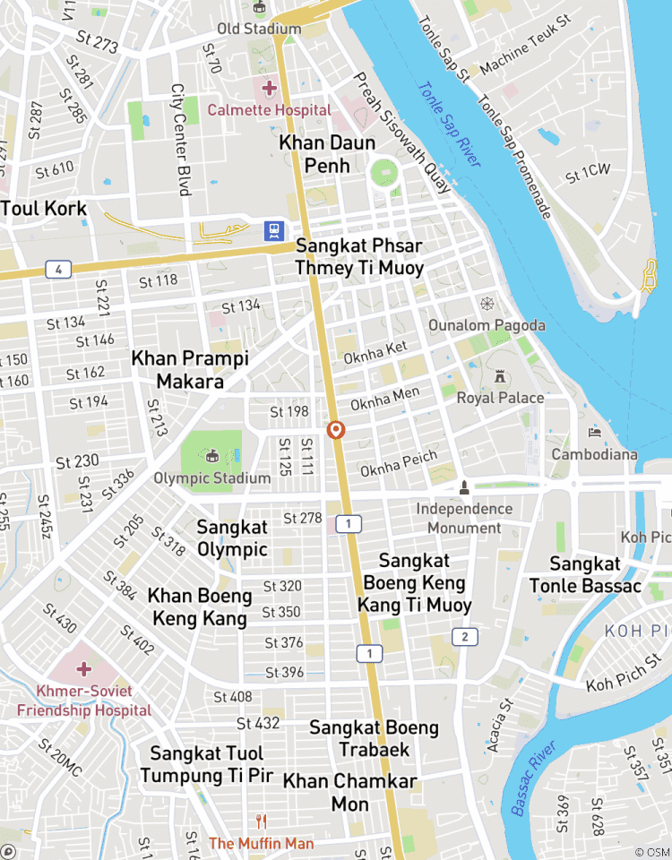 Phnom Penh Stadtrundfahrt Rundreise