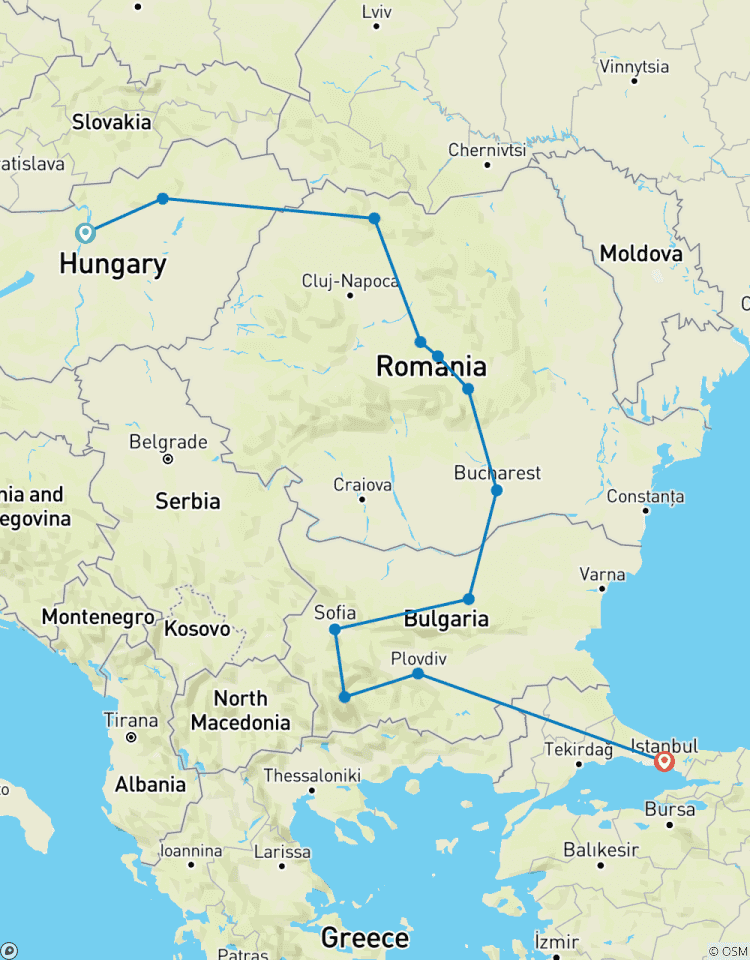Explorateur de l\'Europe de l\'Est circuit