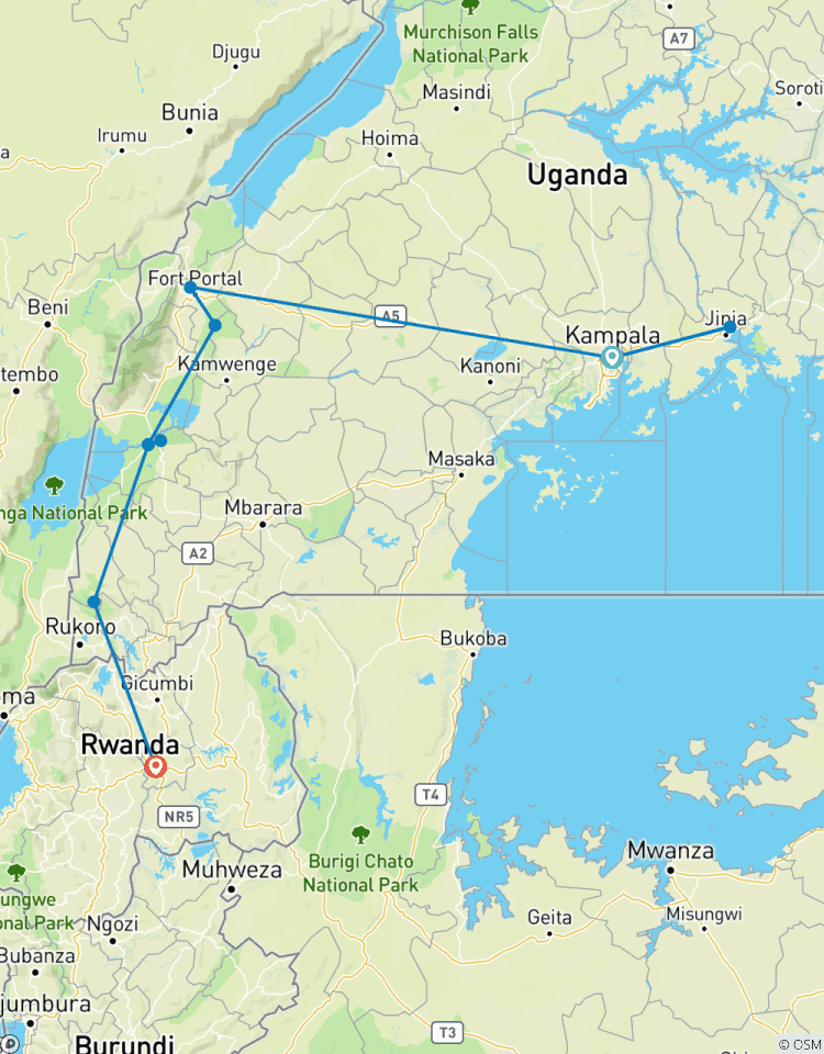 De l\'Ouganda au Rwanda : treks et safaris en compagnie de gorilles circuit
