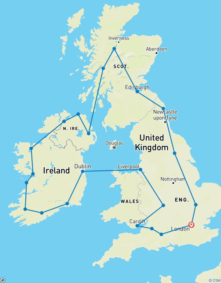 Circuito Lo mejor del Reino Unido e Irlanda